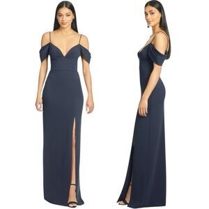 Sachin + Babi Navy Brittany Gown Size 6 NWT